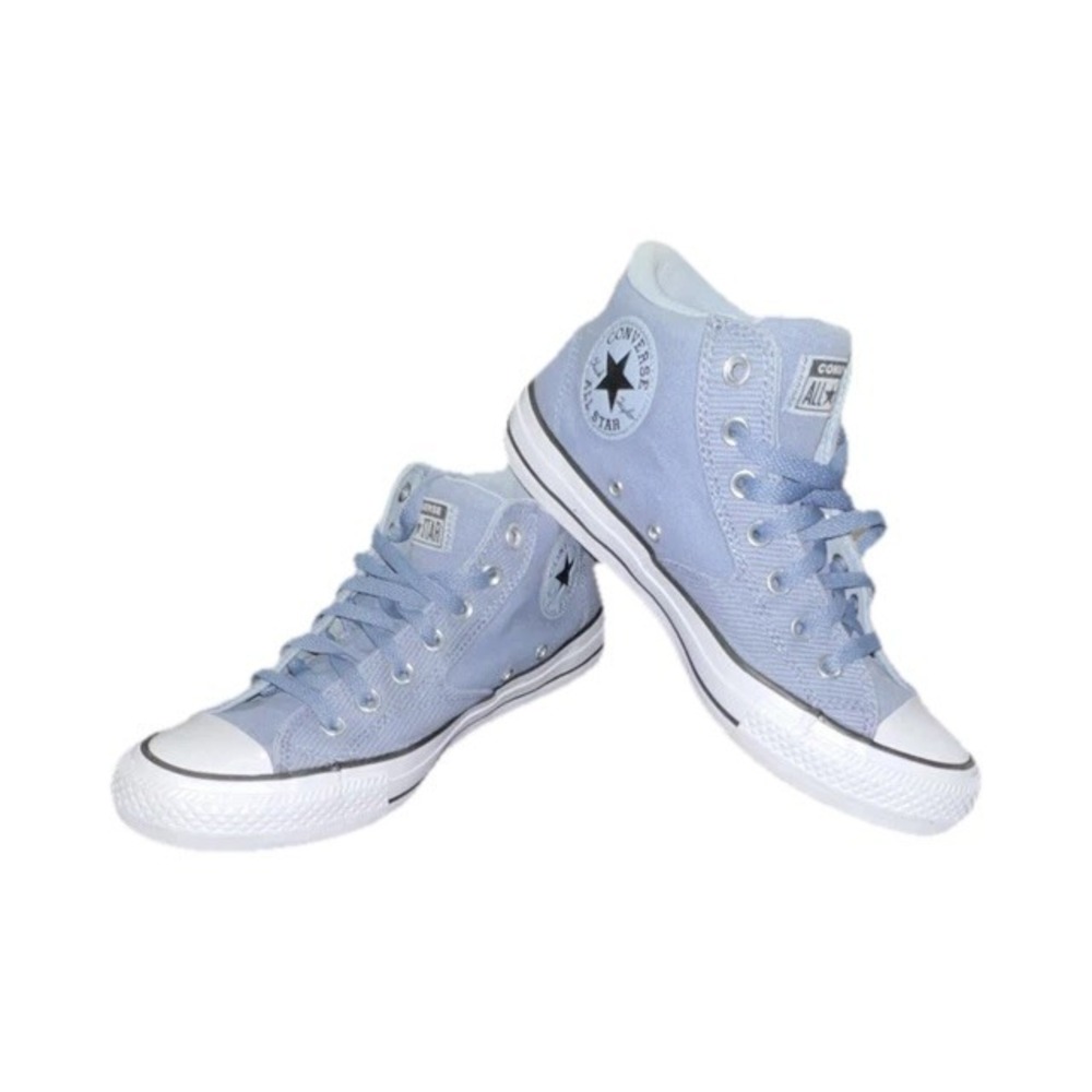 20N21/Converse All Star Blue High Top Canvas Textile Sneakers Men's US 9 EU 42.5